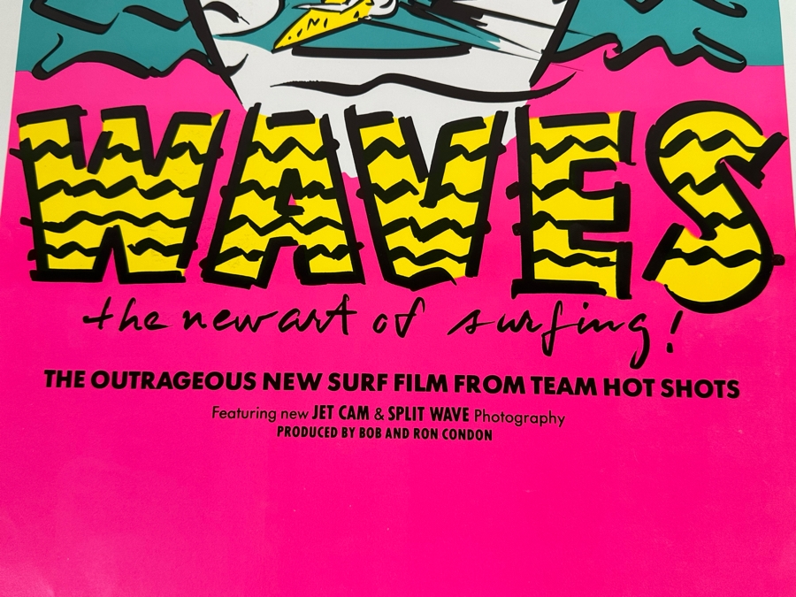 Vintage Surf Movie Poster Shock Waves The New Art Of Surfing 16 X 28 [Photo 5]