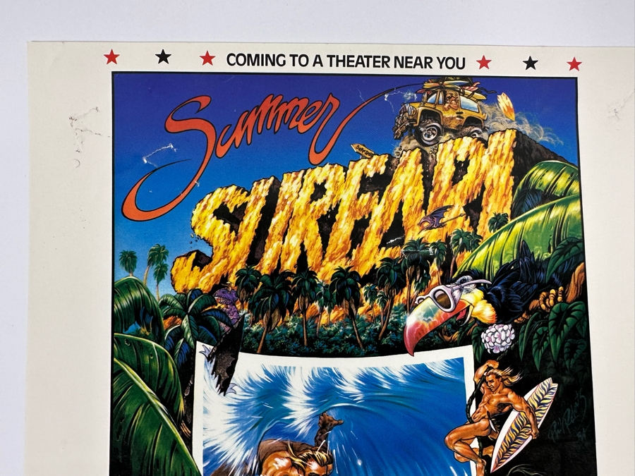 Vintage Surf Movie Poster Summer Surfari 8.5 X 18 [Photo 7]