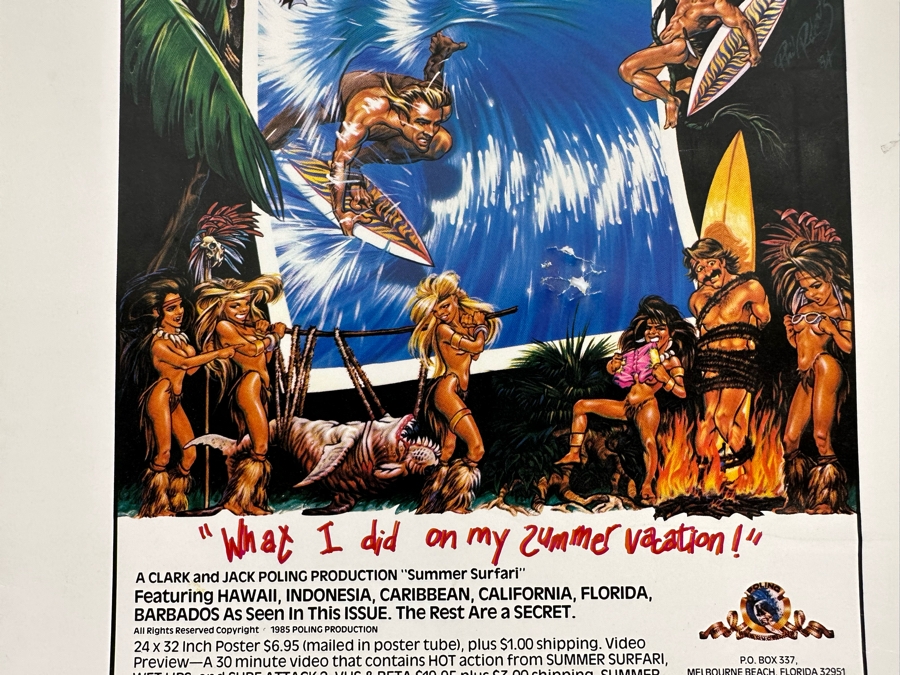 Vintage Surf Movie Poster Summer Surfari 8.5 X 18 [Photo 6]