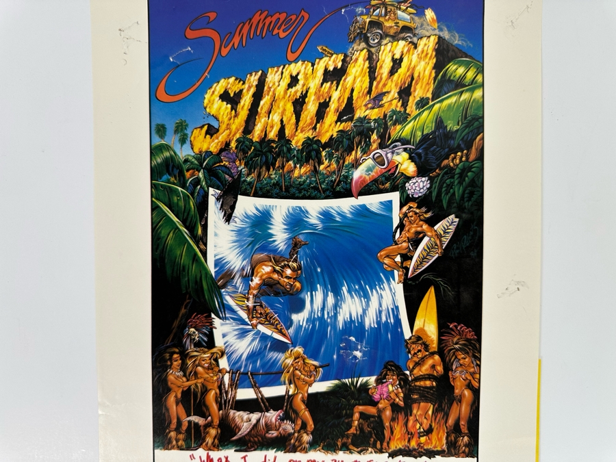 Vintage Surf Movie Poster Summer Surfari 8.5 X 18 [Photo 4]
