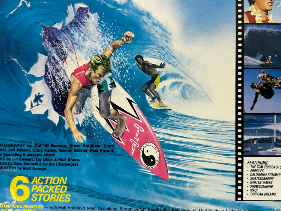 Vintage Surf Movie Poster Surfer Magazine Presents Amazing Surf Stories By Scott Dittrich 11 X 18 [Photo 5]