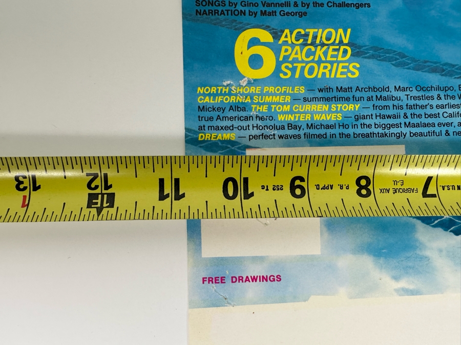 Vintage Surf Movie Poster Surfer Magazine Presents Amazing Surf Stories By Scott Dittrich 11 X 18 [Photo 11]