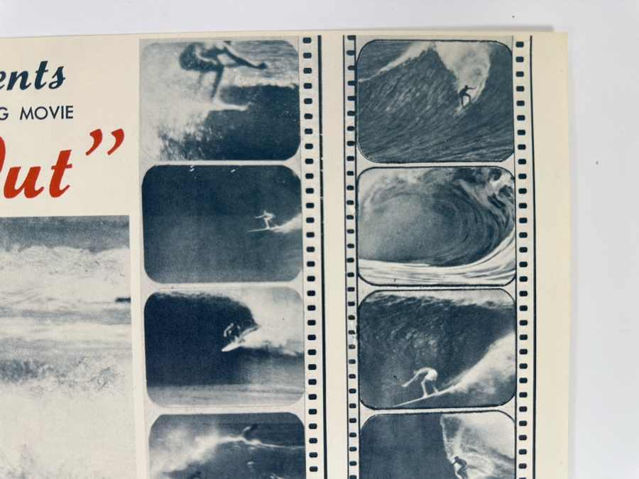 Vintage Surf Movie Poster Psyche Out By Walt Phillips 12.5 X 9.5 [Photo 5]