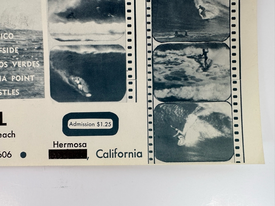 Vintage Surf Movie Poster Psyche Out By Walt Phillips 12.5 X 9.5 [Photo 7]