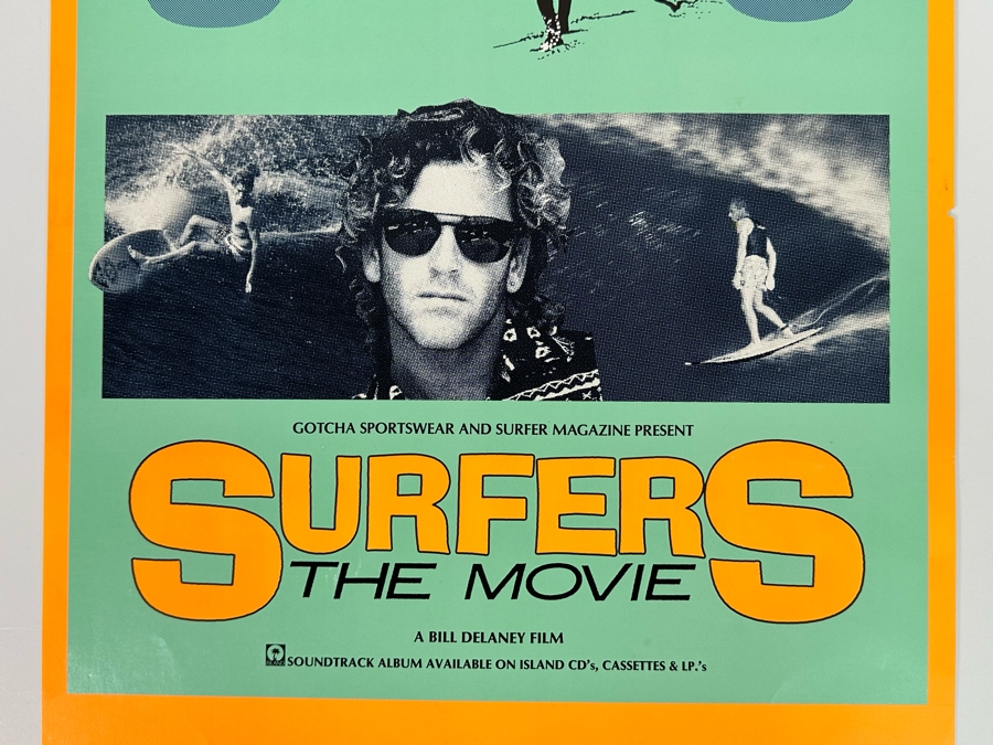 Vintage Surf Movie Poster Surfers The Movie 15 X 26