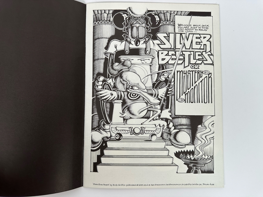 Rick Griffin Graphic Comic Book Man From Utopia Special Blackjack Issue 1972 9 X 12 [Photo 4]