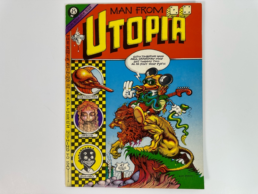 Rick Griffin Graphic Comic Book Man From Utopia Special Blackjack Issue 1972 9 X 12 [Photo 3]