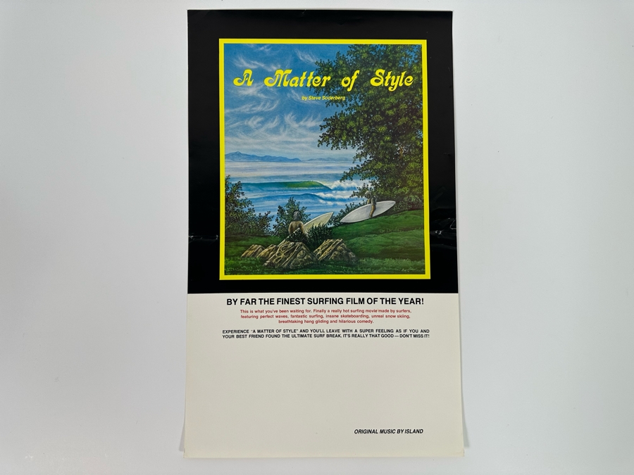 Vintage Surf Movie Poster A Matter Of Style By Steve Soderberg 11 X 18 [Photo 3]