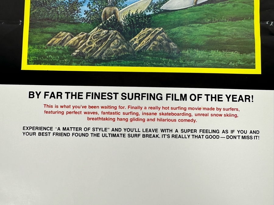 Vintage Surf Movie Poster A Matter Of Style By Steve Soderberg 11 X 18 [Photo 8]