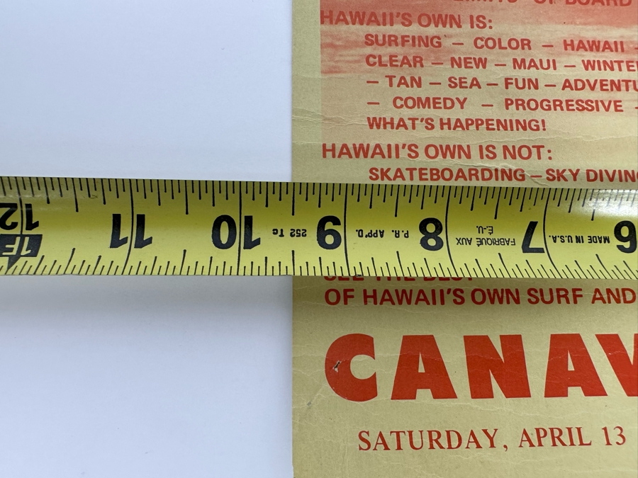 Vintage Surf Movie Poster Hawaii's Own 9.5 X 14 [Photo 9]