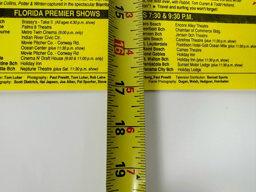 Vintage Surf Movie Poster Surfer Magazine Presents Atlantic Crossing 11 X 17 [Photo 12]