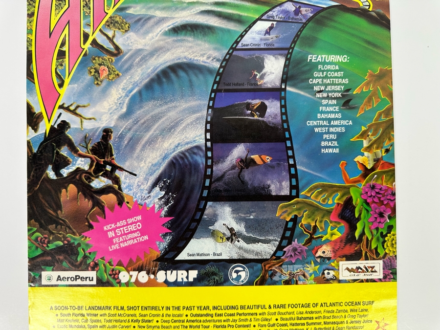 Vintage Surf Movie Poster Surfer Magazine Presents Atlantic Crossing 11 X 17 [Photo 8]