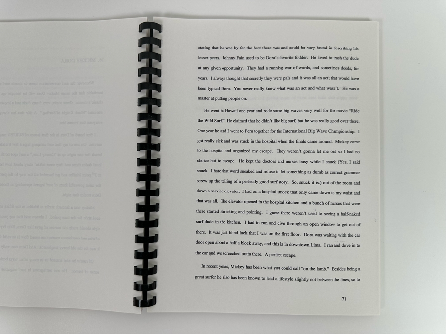 Autographed Book Pier Pressure Book Two Surf Bumps Signed By Corky Carrroll [Photo 6]