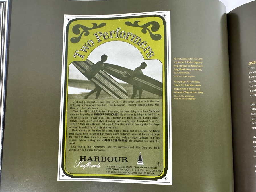 Autographed Harbour Chronicles A Life In Surfboard Culture Hardcover Book Signed By Rich Harbour And C.R. Stecyk III [Photo 12]