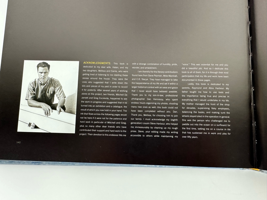 Autographed Harbour Chronicles A Life In Surfboard Culture Hardcover Book Signed By Rich Harbour And C.R. Stecyk III [Photo 14]