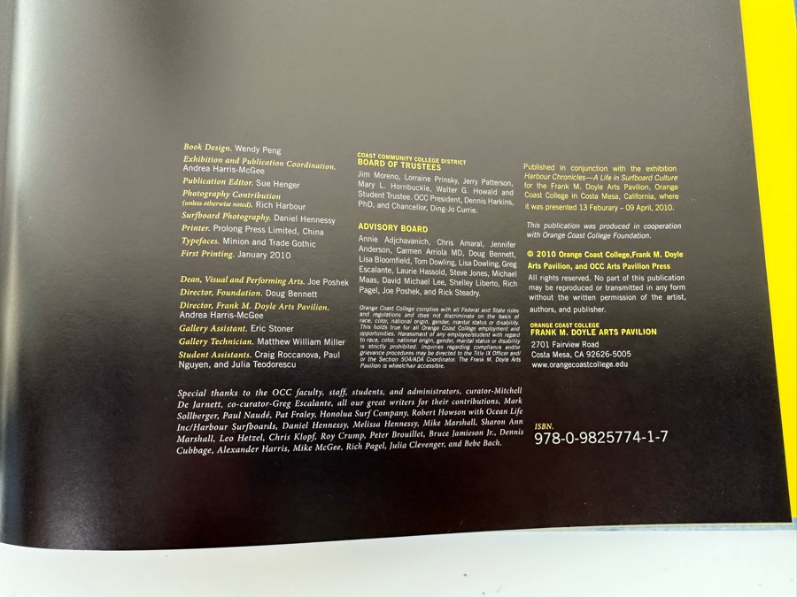 Autographed Harbour Chronicles A Life In Surfboard Culture Hardcover Book Signed By Rich Harbour And C.R. Stecyk III [Photo 13]