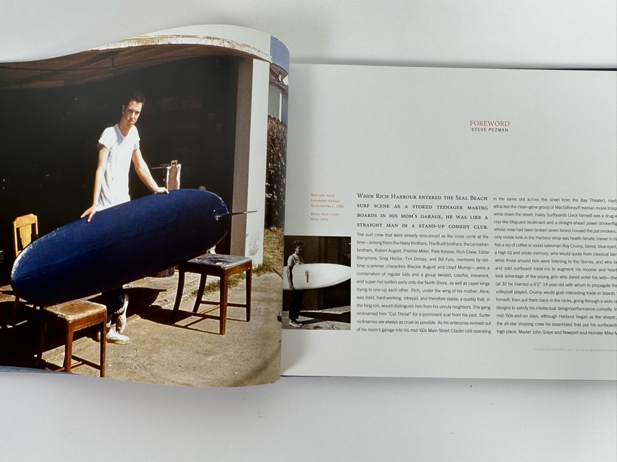 Autographed Harbour Chronicles A Life In Surfboard Culture Hardcover Book Signed By Rich Harbour And C.R. Stecyk III [Photo 9]