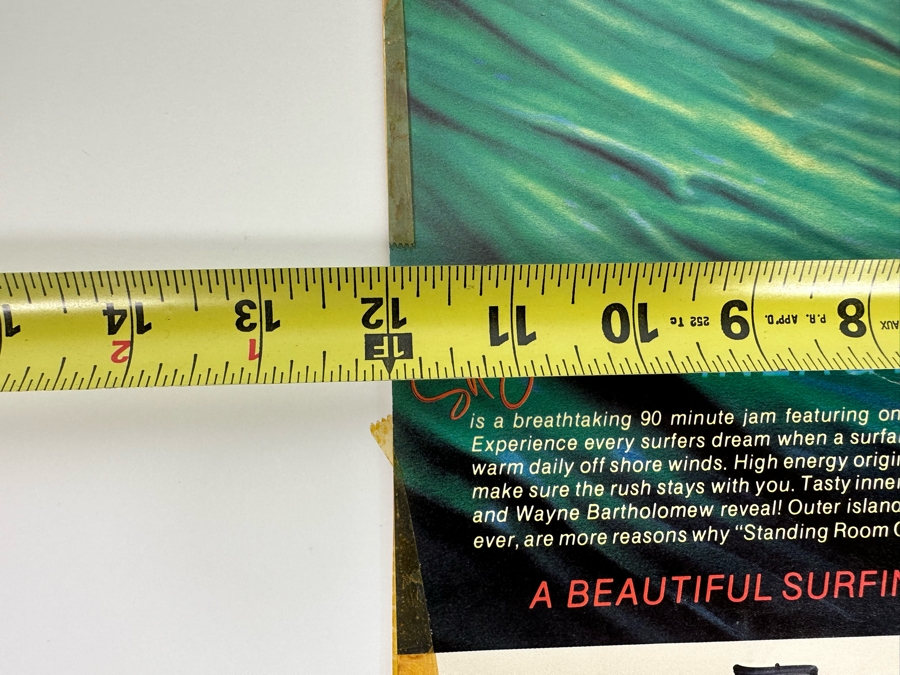 Vintage Surf Movie Poster Standing Room Only Artwork By Jim Evans 1978 12 X 21 [Photo 10]