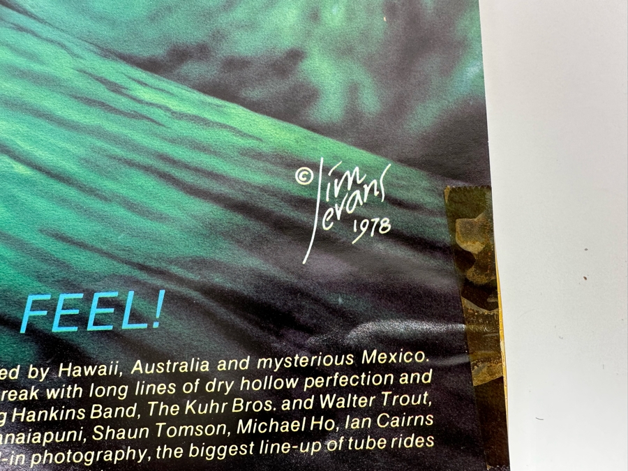 Vintage Surf Movie Poster Standing Room Only Artwork By Jim Evans 1978 12 X 21 [Photo 6]