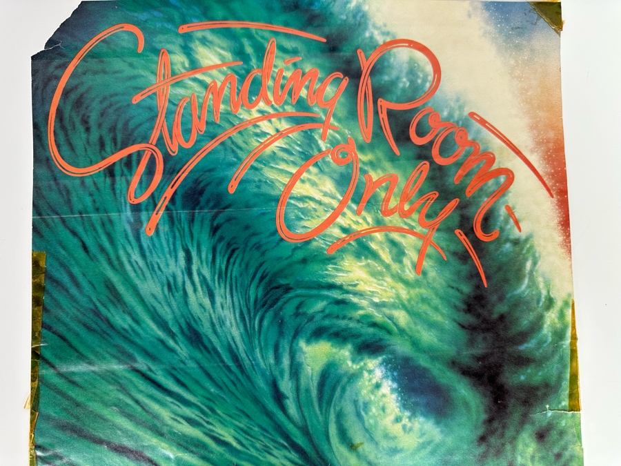 Vintage Surf Movie Poster Standing Room Only Artwork By Jim Evans 1978 12 X 21 [Photo 4]