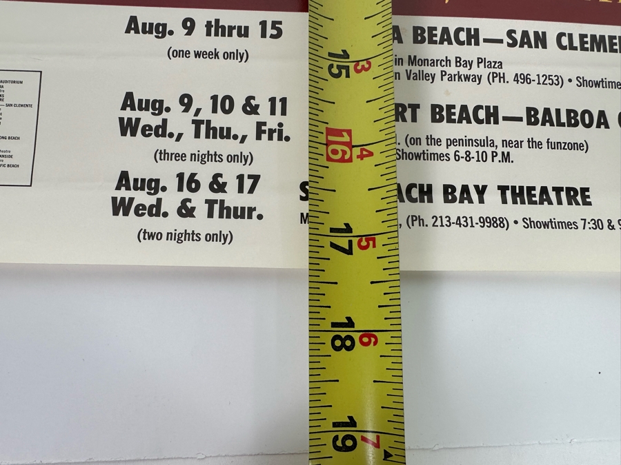 Vintage Surf Movie Poster Playgrounds In Paradise 11 X 17.5 [Photo 9]