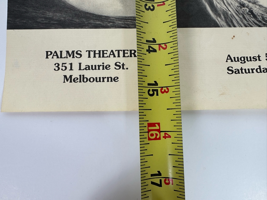 Vintage Surf Movie Poster Aqua Blue Ecstasy 8.5 X 15.5 [Photo 7]