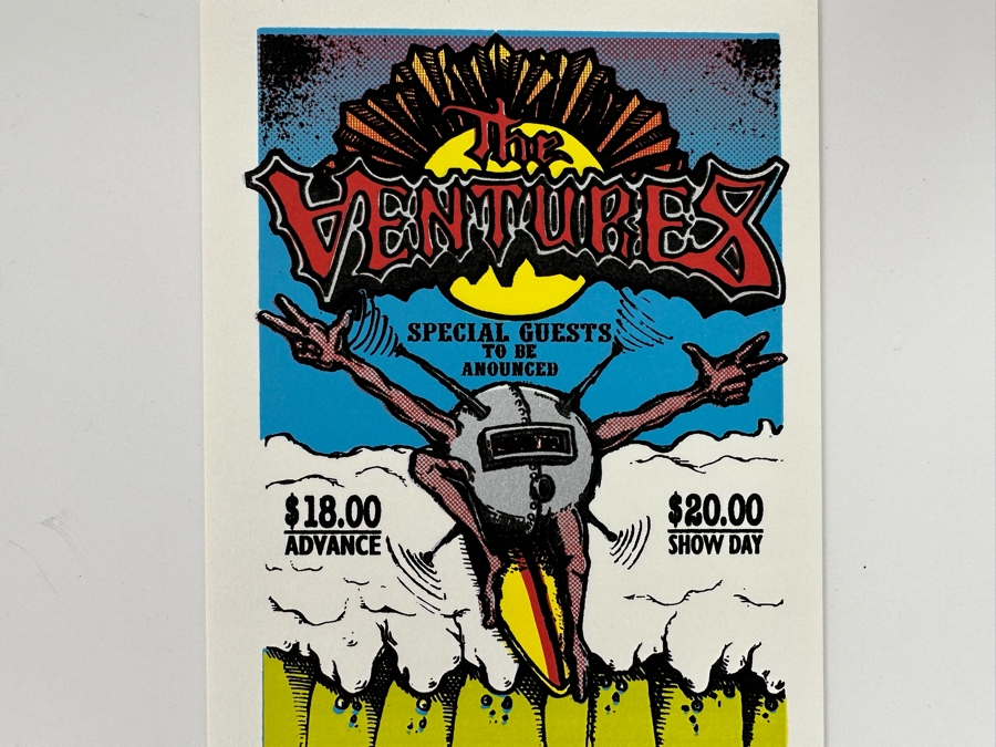 The Ventures Concert Handbill Coney Island High NYC Art By Mark Arminski 4.5 X 8.5 [Photo 4]