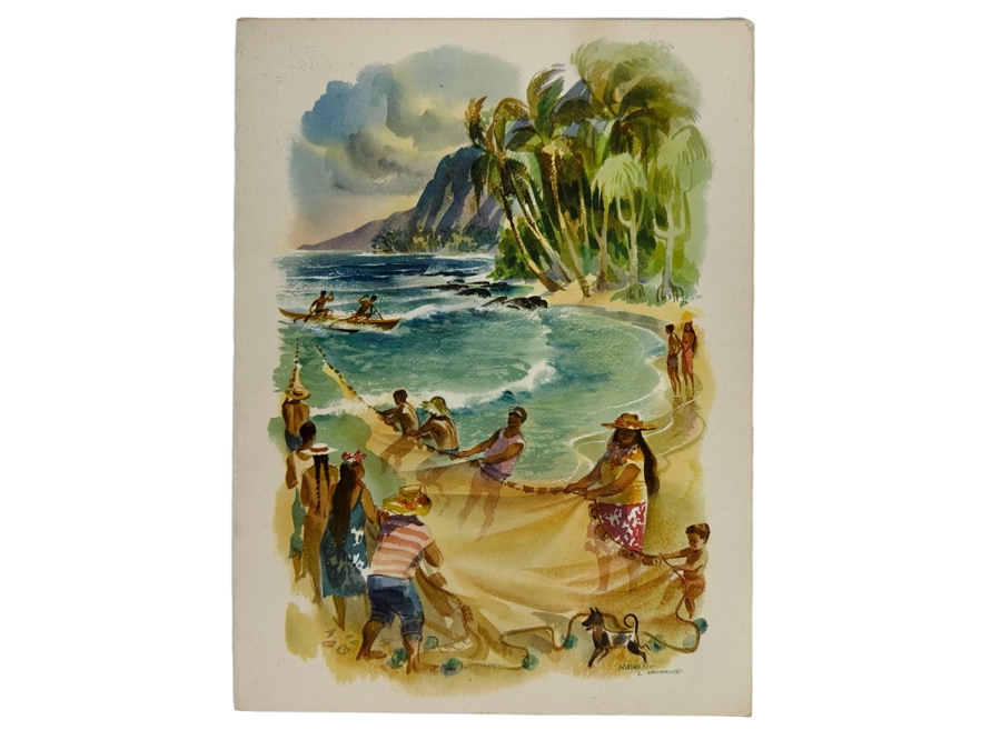 Vintage 1965 Hawaiian Matson Lines Menu Dinner Aboard S.S. Mariposa 9 X 12 [Photo 1]