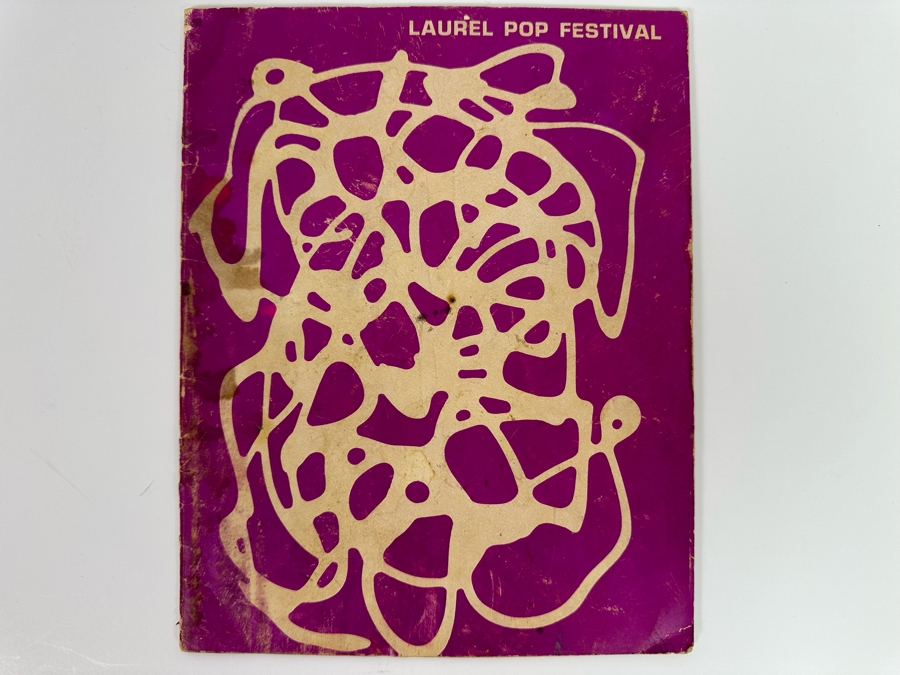 Vintage Laurel Pop Festival Music Concert Program Featuring Led Zeppelin, James Brown, Savory Brown, Sly And The Family Stone, The Mothers Of Invention, Johnny Winters 8.5 X 11 [Photo 3]