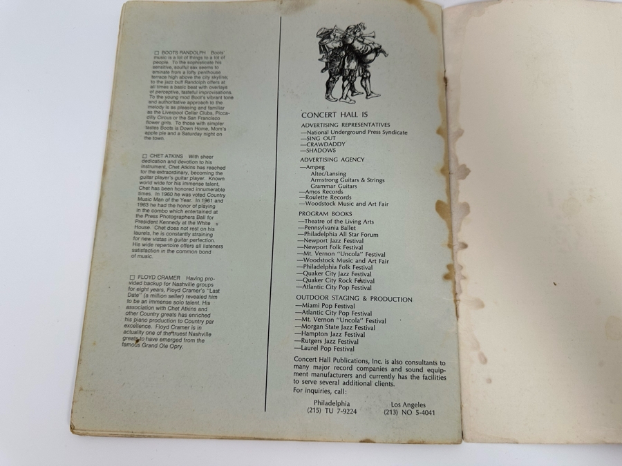 Vintage Laurel Pop Festival Music Concert Program Featuring Led Zeppelin, James Brown, Savory Brown, Sly And The Family Stone, The Mothers Of Invention, Johnny Winters 8.5 X 11 [Photo 12]