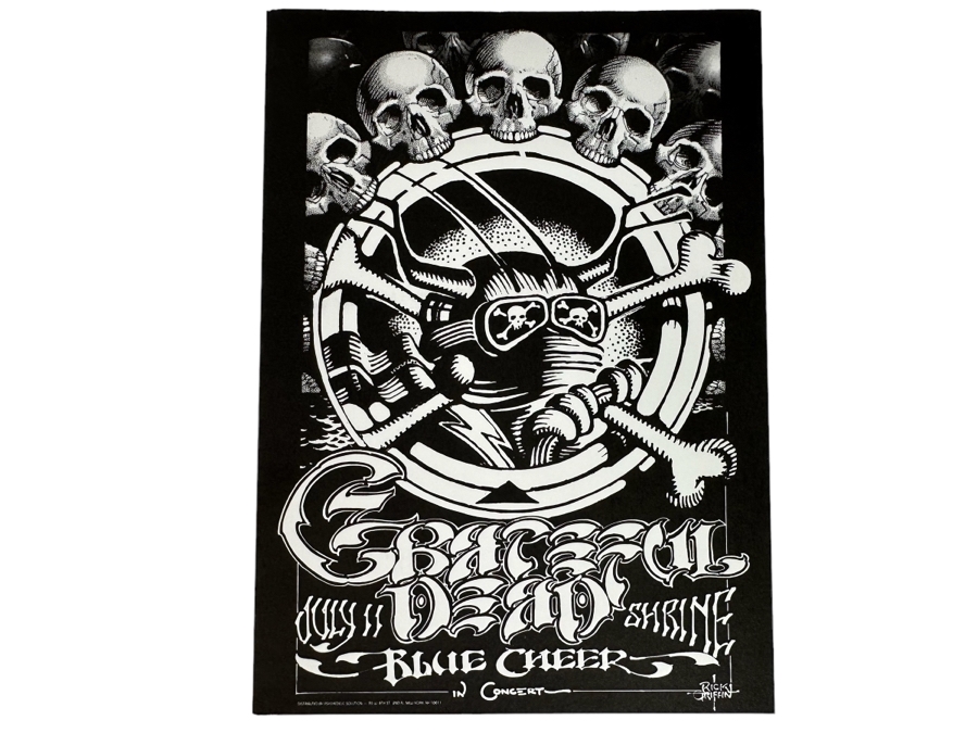 Rick Griffin Handbill For Grateful Dead Blue Creek Concert Shrine Auditorium 5 X 7 [Photo 1]