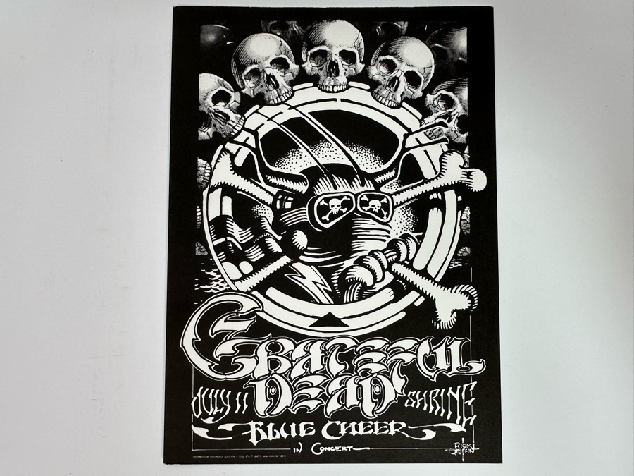 Rick Griffin Handbill For Grateful Dead Blue Creek Concert Shrine Auditorium 5 X 7 [Photo 2]
