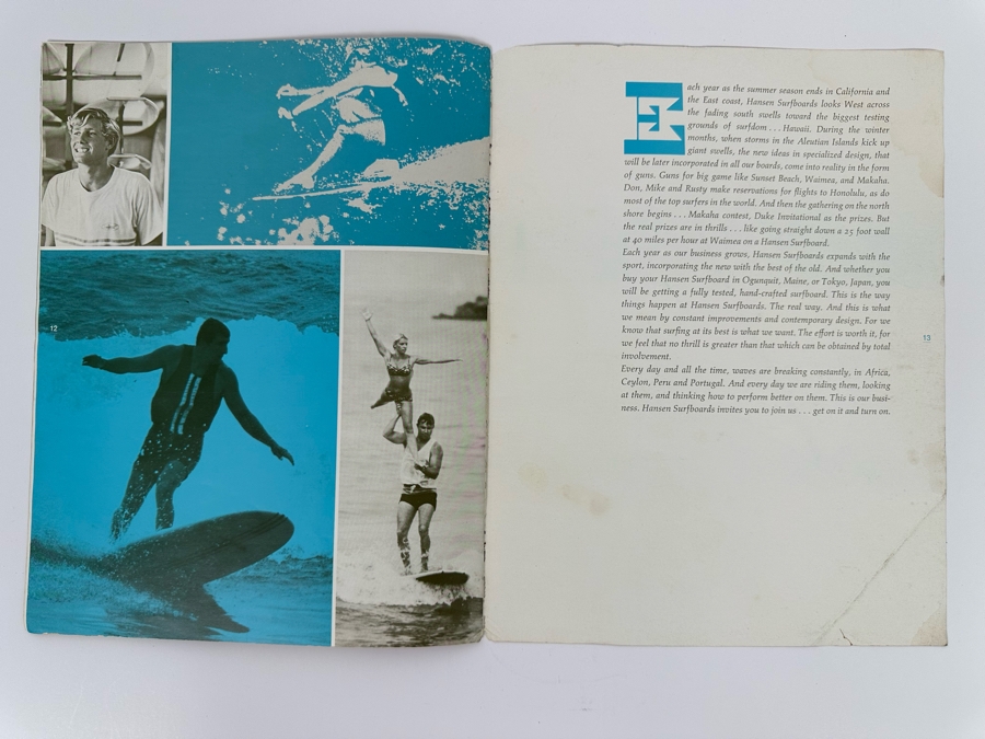 Rare Vintage 1968 Hansen Surfboards Encinitas CA Surfboard Product Catalog 8.5 X 11 [Photo 17]