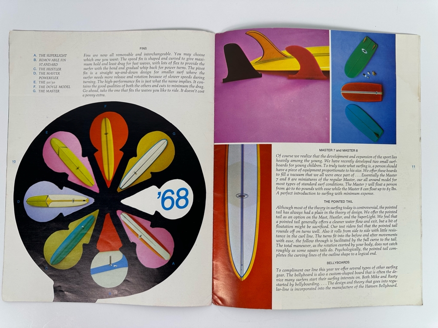Rare Vintage 1968 Hansen Surfboards Encinitas CA Surfboard Product Catalog 8.5 X 11 [Photo 14]
