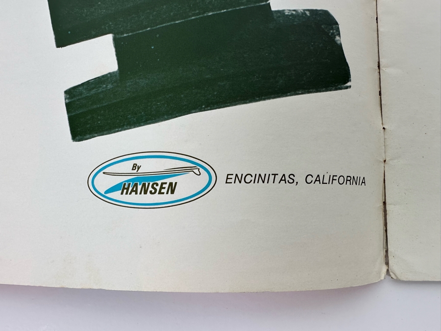 Rare Vintage 1968 Hansen Surfboards Encinitas CA Surfboard Product Catalog 8.5 X 11 [Photo 6]