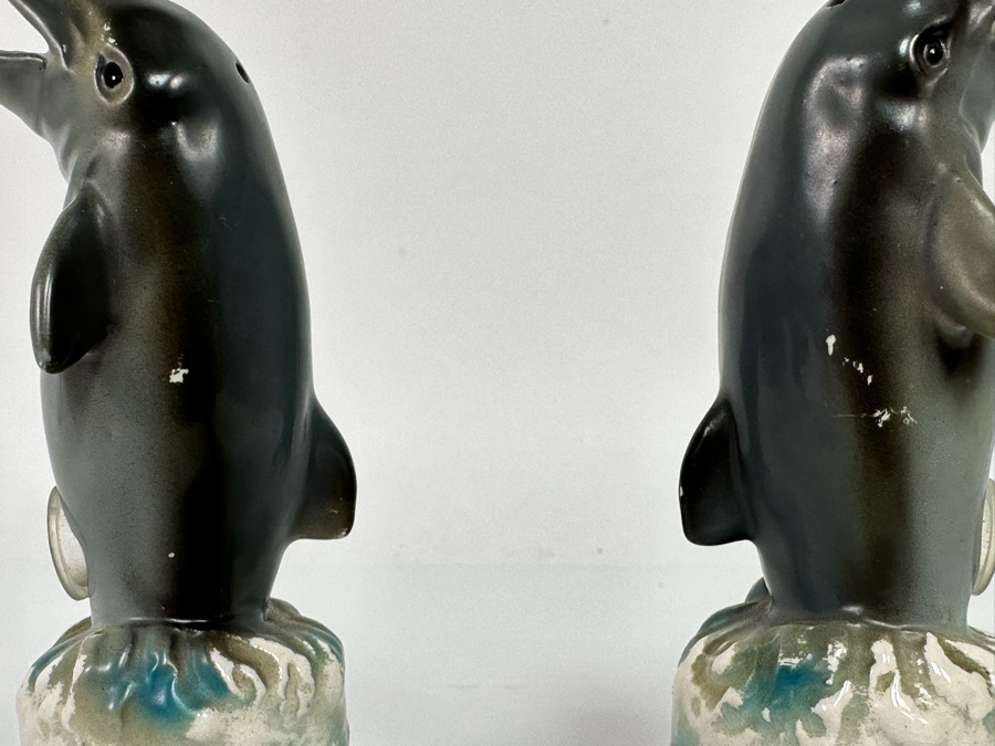 Vintage Dolphin Salt & Pepper Shakers 5H [Photo 10]