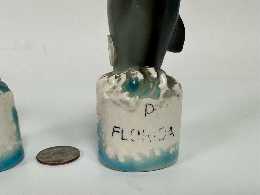 Vintage Dolphin Salt & Pepper Shakers 5H [Photo 5]