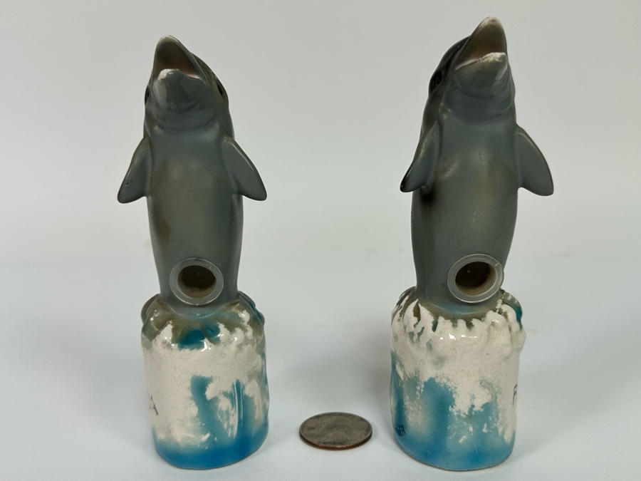 Vintage Dolphin Salt & Pepper Shakers 5H [Photo 8]