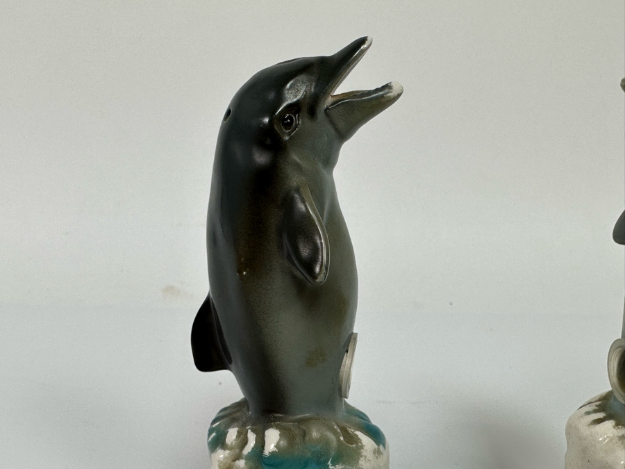 Vintage Dolphin Salt & Pepper Shakers 5H [Photo 7]
