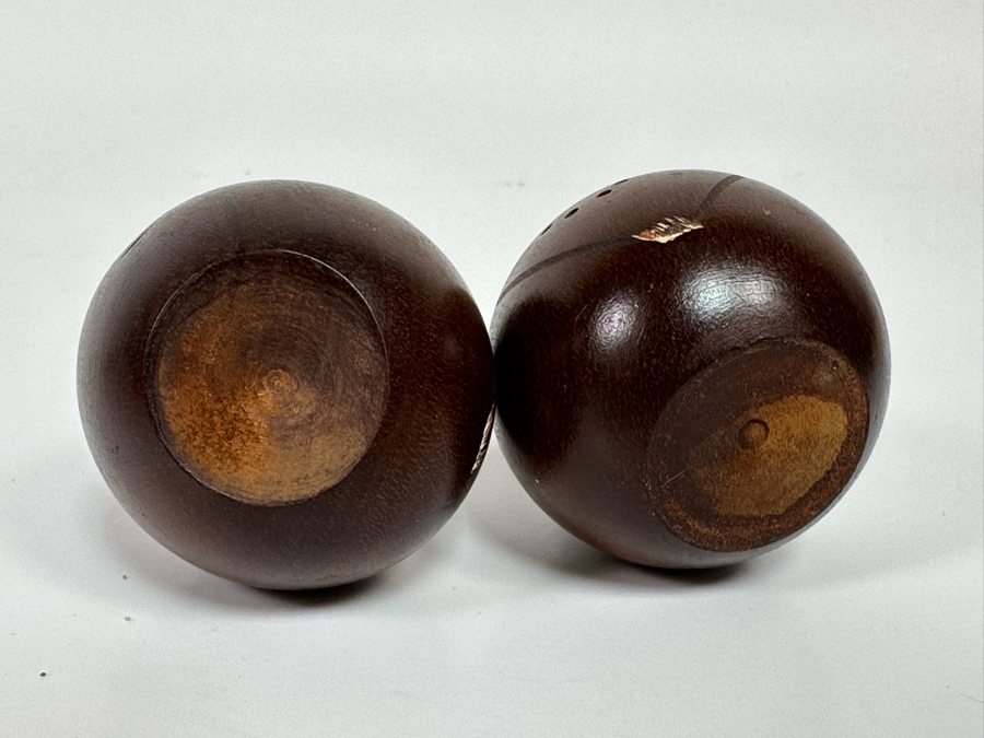 Vintage Wooden Maraca Havana Cuba Salt & Pepper Shakers 4.5H [Photo 7]