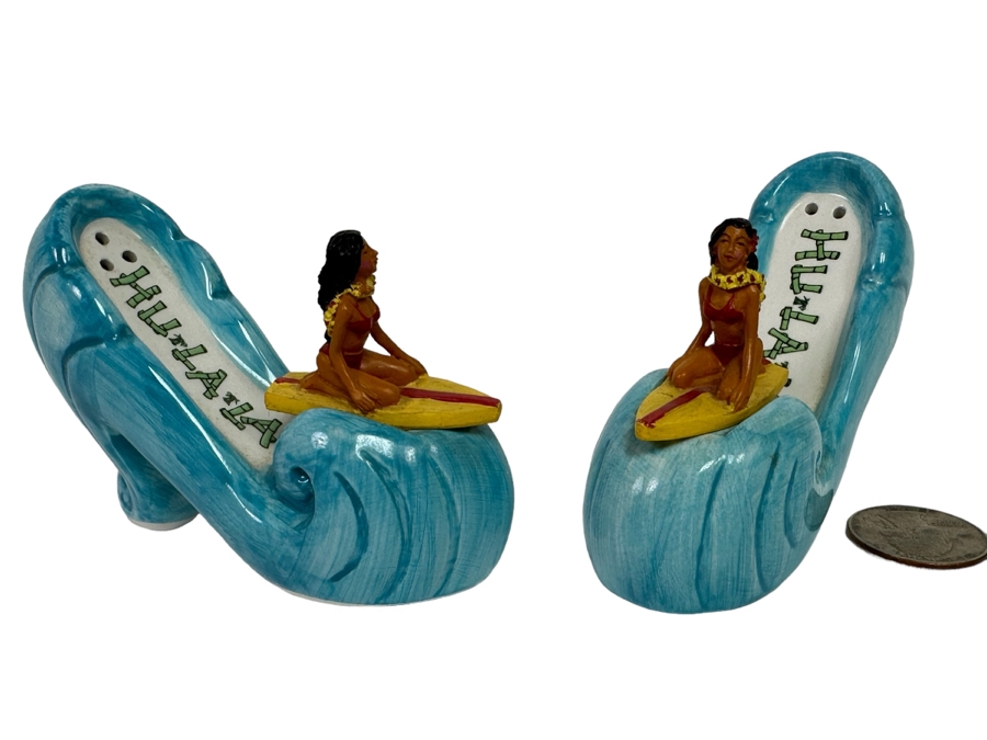 Pelzman Design Hu La La Hawaiian Surfer Girl Salt & Pepper Shakers [Photo 1]