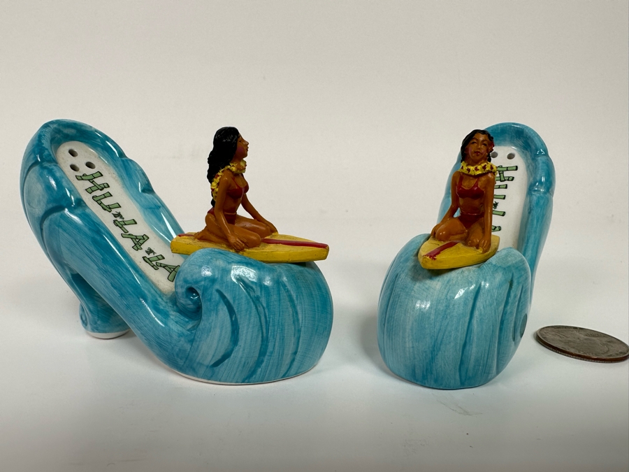Pelzman Design Hu La La Hawaiian Surfer Girl Salt & Pepper Shakers [Photo 3]