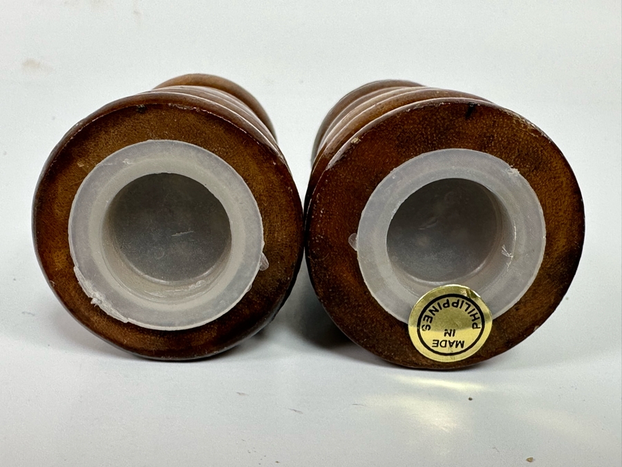Vintage Wooden Hawaii Aloha Salt & Pepper Shakers 3.5H [Photo 7]