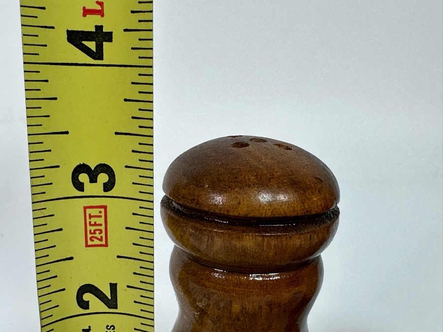 Vintage Wooden Hawaii Aloha Salt & Pepper Shakers 3.5H [Photo 8]