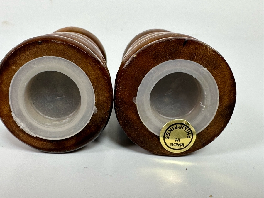 Vintage Wooden Hawaii Aloha Salt & Pepper Shakers 3.5H [Photo 6]