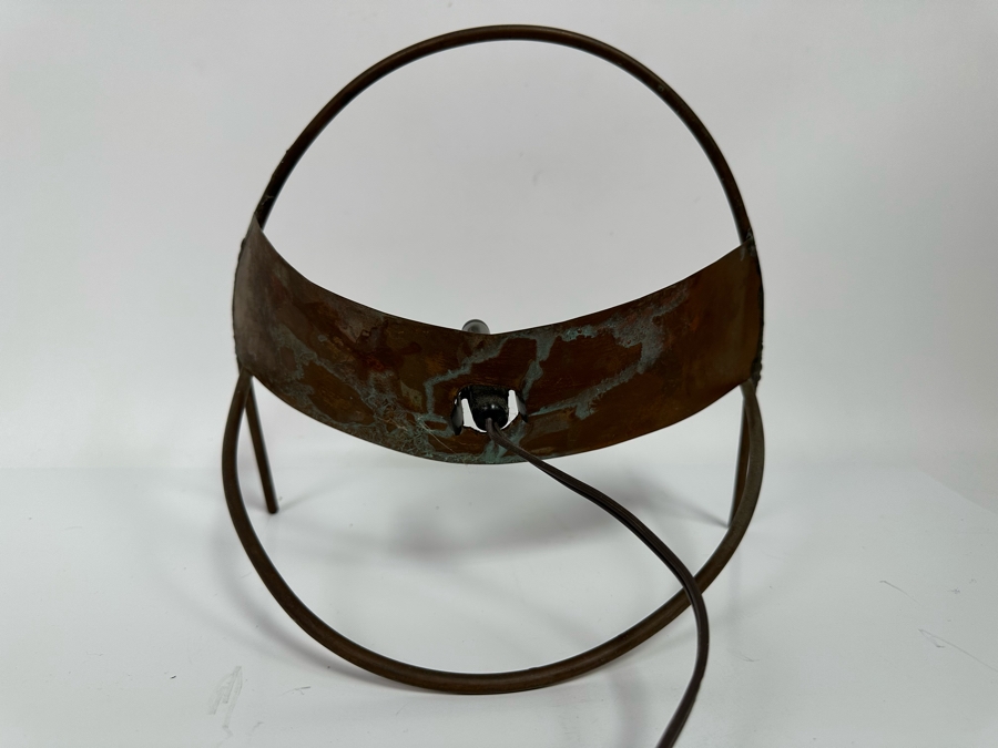 Cindy Hirt Original Custom Designer Metal And Art Glass Fish Sculpture With Lighted Stand Beach Decor 17W X 8D X 13.5H [Photo 10]