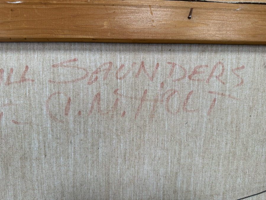 Chaunce M. Holt (C. M. Holt) Original Ocean Waves Swell Painting On Canvas 36 X  24 Framed 44 X 32 [Photo 16]