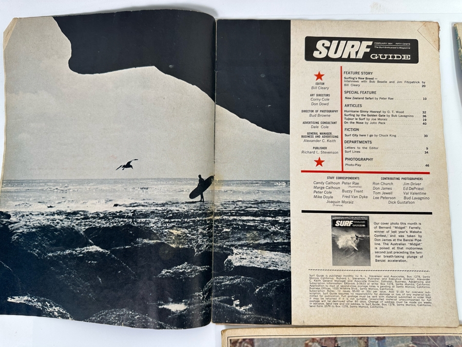 Four Vintage Surf Guide Magazines From February 1964 - March 1965 [Photo 12]