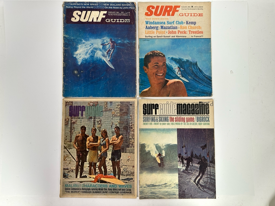 Four Vintage Surf Guide Magazines From February 1964 - March 1965 [Photo 3]