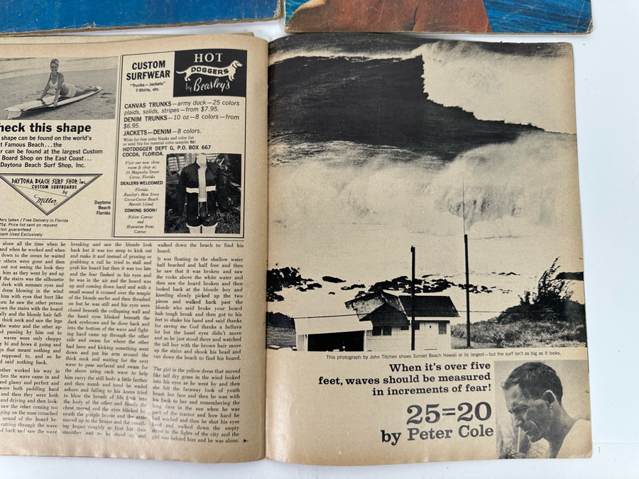 Four Vintage Surf Guide Magazines From February 1964 - March 1965 [Photo 15]